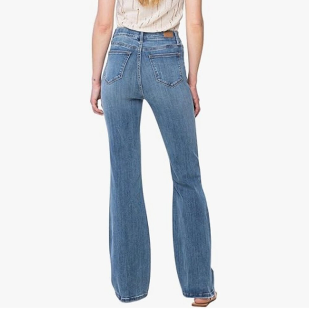 Judy Blue Elastic Waistband Pull-On Slim Bootcut Jeans - Picture 3 of 4